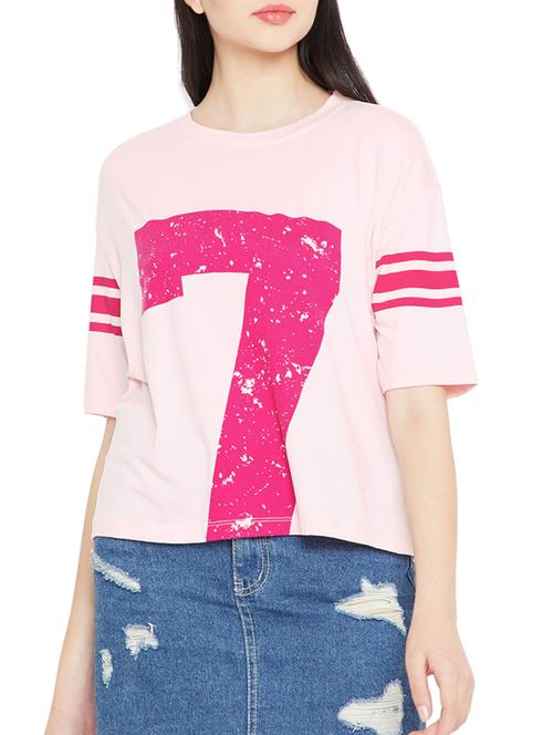 varsity stripe graphic print tee - 15393156 - Very Small Image - 1