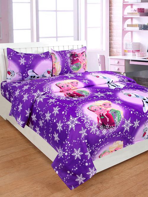 polycotton double bedsheet with 2 pillow covers - 15393479 - Very Small Image - 1