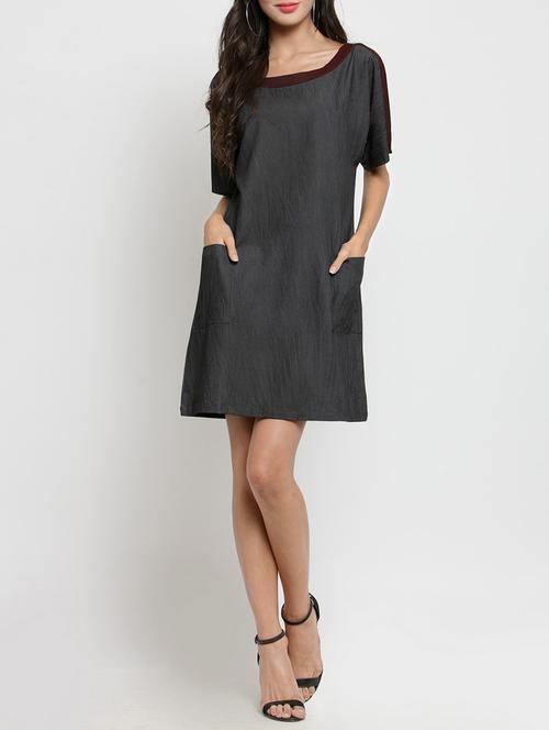 dolman sleeve shift dress - 15394173 - Very Small Image - 1