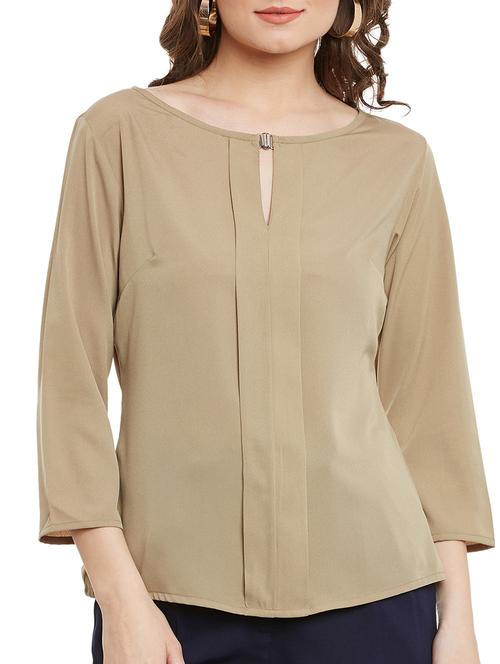 keyhole front pleated top - 15394193 - Very Small Image - 1