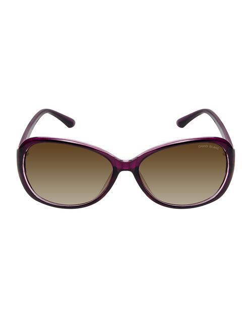 david blake brown oval gradient, uv protected sunglass - 15395452 - Very Small Image - 1