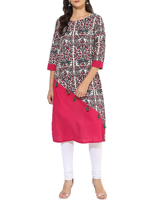 tassels straight kurta - 15396677 - Very Small Image - 1