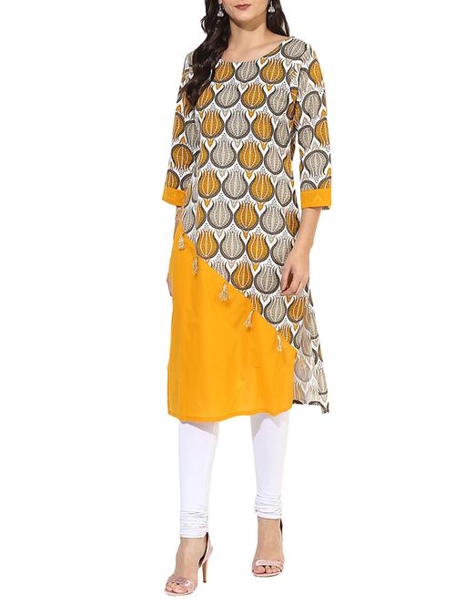 tassels straight kurta - 15396678 - Very Small Image - 1
