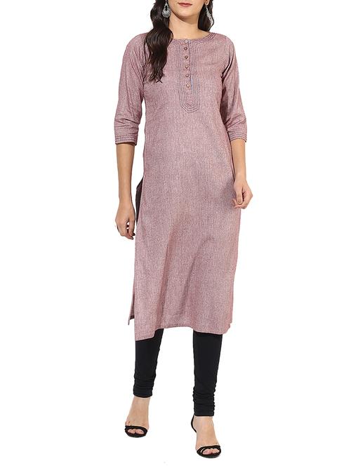 women's straight kurta - 15396684 - Very Small Image - 1