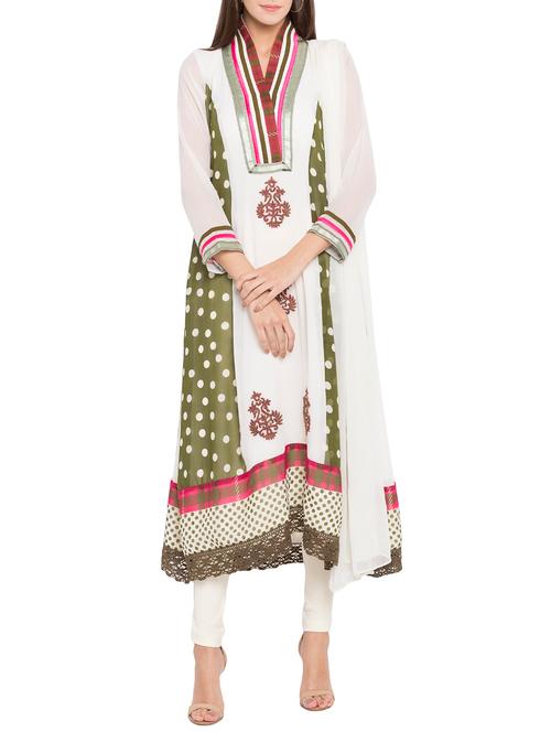 embroidered a-line suit set - 15397611 - Very Small Image - 1