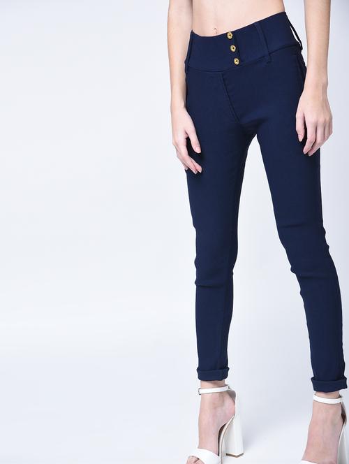 high waist solid jegging - 15399480 - Very Small Image - 1