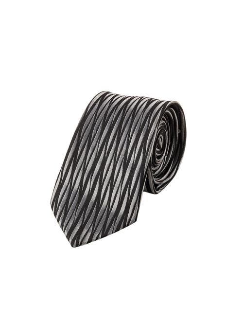 grey micro fiber tie - 15400390 - Very Small Image - 1