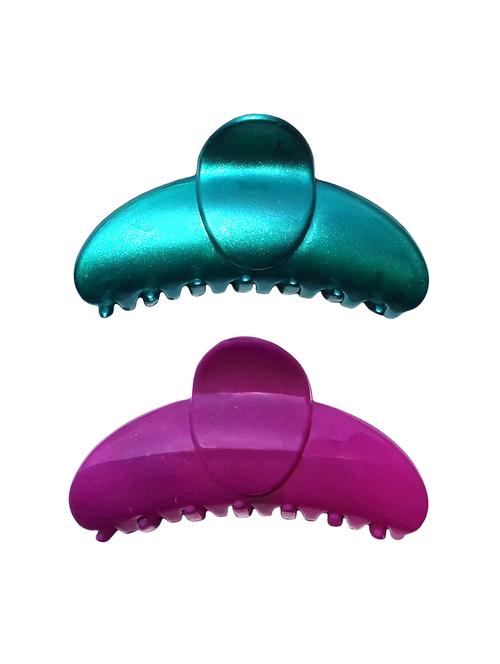 combo of 2 multicolour big size hair clutcher - 10050.1 - 15401106 - Very Small Image - 1