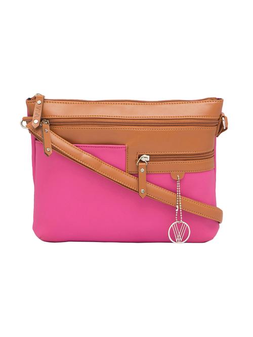 pink leatherette (pu) sling bag - 15401389 - Very Small Image - 1