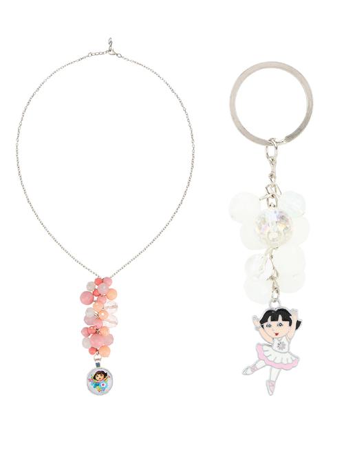 orange plastic necklace set jewellery - 15405892 - Very Small Image - 1