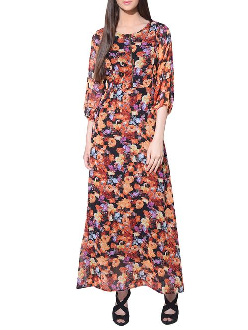 a-line floral kurta - 15406030 - Very Small Image - 1