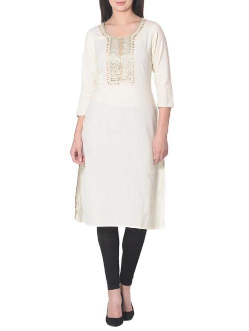 straight embellished kurta - 15406043 - Very Small Image - 1