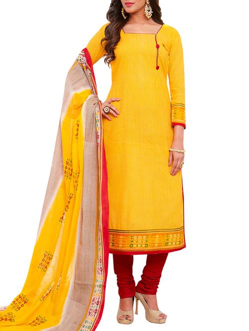 chevron printed unstitched suit - 15410170 - Very Small Image - 1
