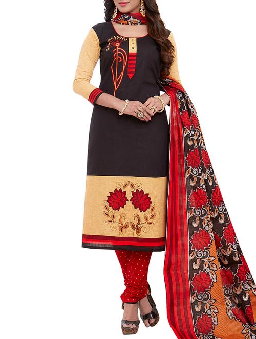floral printed unstitched suit - 15410182 - Very Small Image - 1