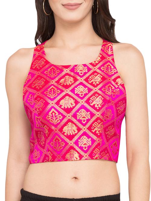 zari embroidered blouse - 15411608 - Very Small Image - 1