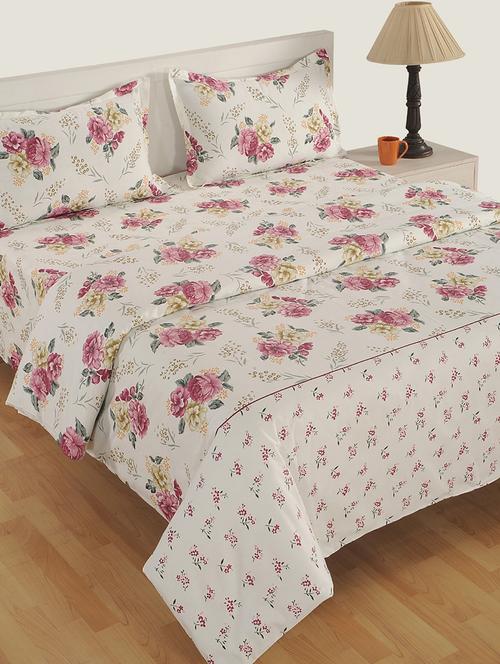 swayam white colour floral single ac comfortor - 15411851 - Very Small Image - 1