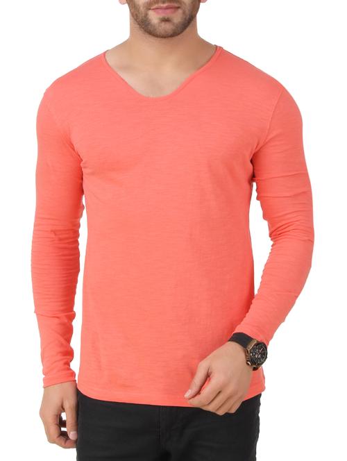 orange cotton t-shirt - 15412159 - Very Small Image - 1