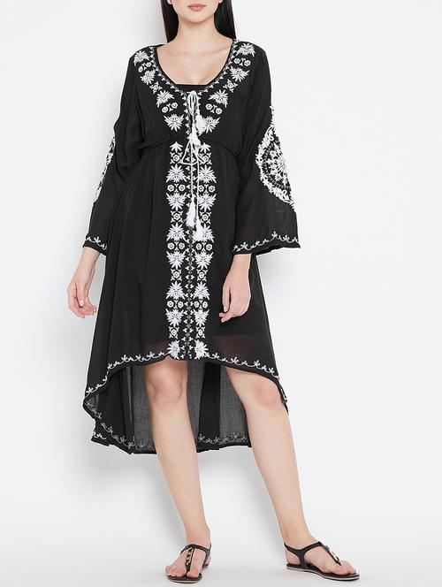 embroidered high-low dress - 15412633 - Very Small Image - 1