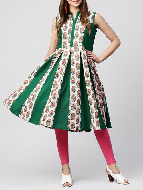 printed anarkali kurta - 15412955 - Very Small Image - 1