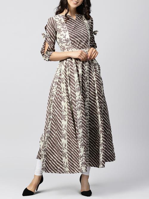 dabu anarkali kurta - 15412976 - Very Small Image - 1