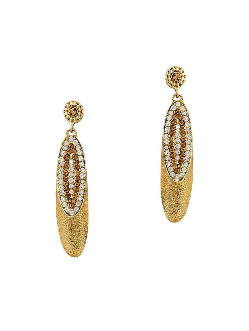 gold tone stone earrings - 15413291 - Very Small Image - 1