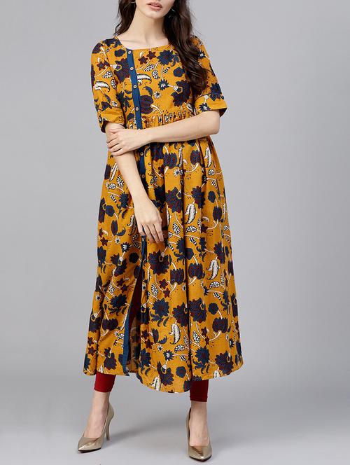 flared printed kurta - 15413380 - Very Small Image - 1