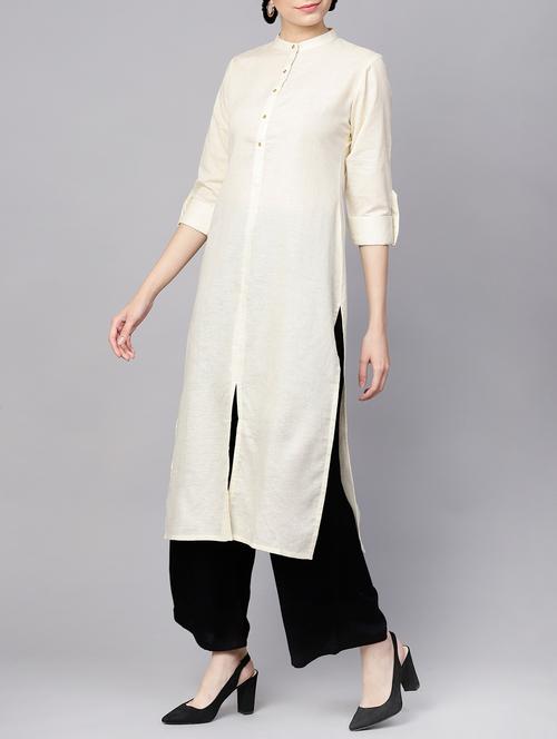 solid straight kurta - 15413450 - Very Small Image - 1