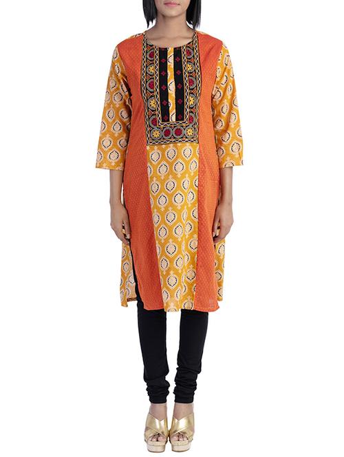 straight printed kurta - 15414532 - Very Small Image - 1