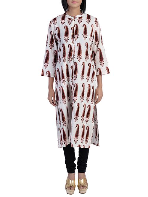 straight printed kurta - 15414534 - Very Small Image - 1