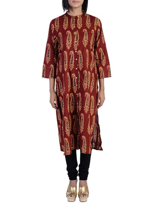 straight printed kurta - 15414535 - Very Small Image - 1