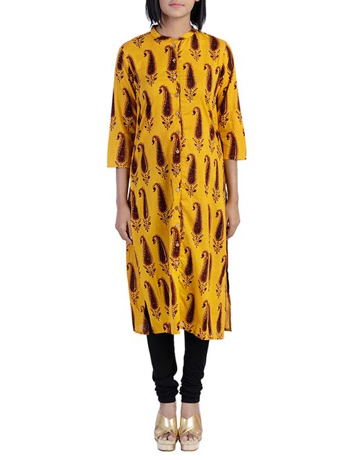 straight printed kurta - 15414536 - Very Small Image - 1