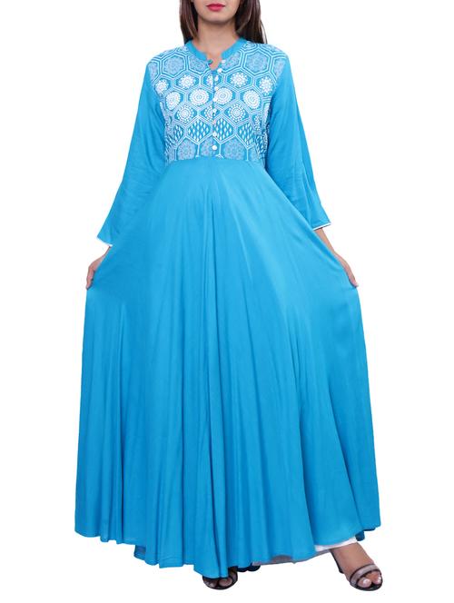 flared printed kurta - 15416320 - Very Small Image - 1