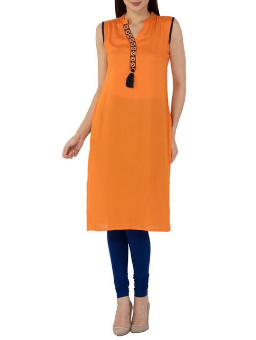 straight tassels kurta - 15417434 - Very Small Image - 1