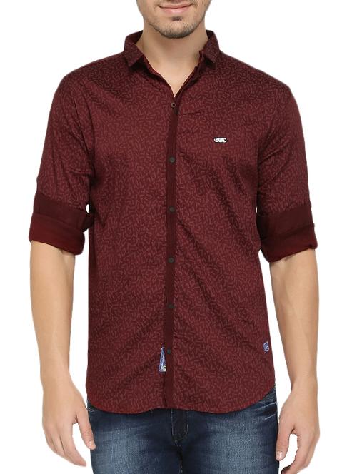 red cotton casual shirt - 15417804 - Very Small Image - 1