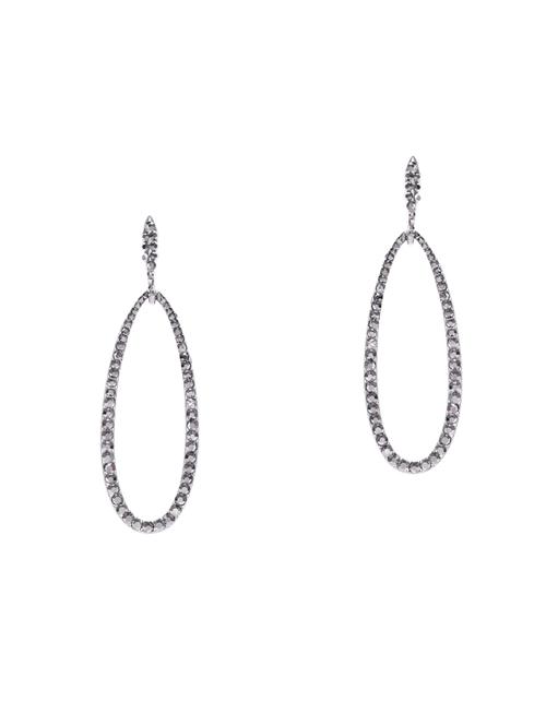 silver metal hoop earring - 15418012 - Very Small Image - 1