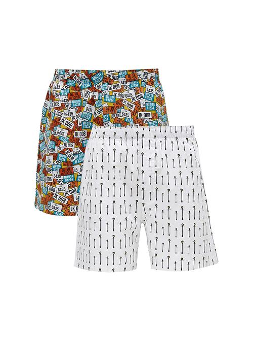 multi colored cotton boxer - 15418078 - Very Small Image - 1