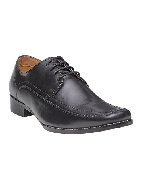 black leather lace-up derbys - 15418200 - Very Small Image - 1