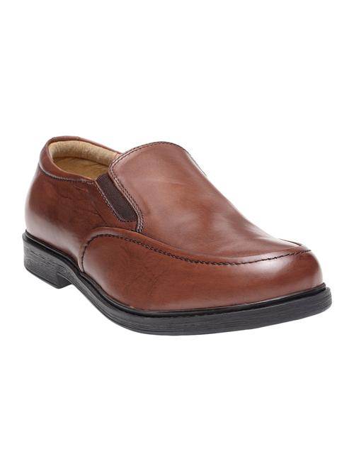 tan leather formal slip ons - 15418202 - Very Small Image - 1