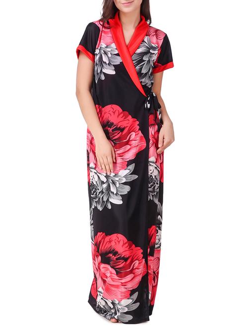 floral sleepwear robe - 15418376 - Very Small Image - 1