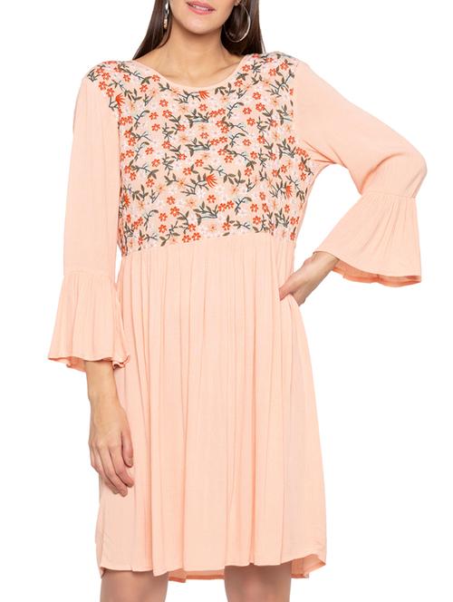 fit & flare embroidered dress - 15419144 - Very Small Image - 1