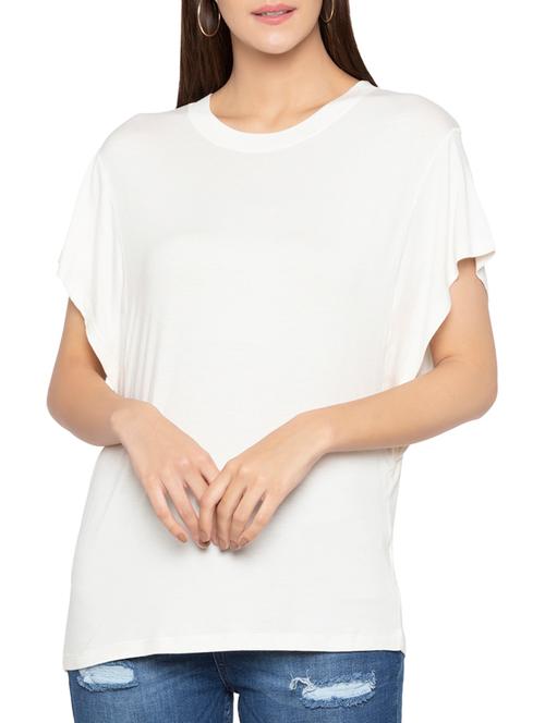 flutter sleeve round neck top - 15419191 - Very Small Image - 1