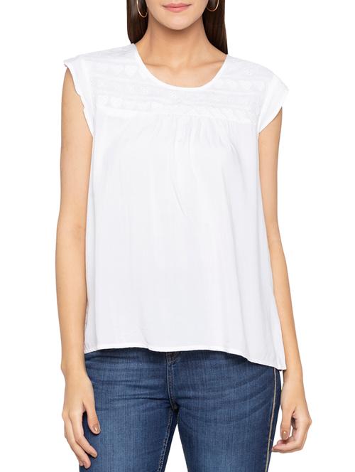 embroidered yoke top - 15419206 - Very Small Image - 1