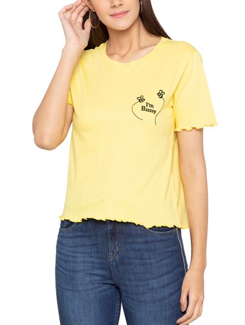 lettuce edge embroidered tee - 15419208 - Very Small Image - 1