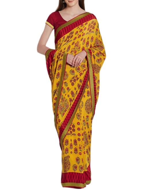 ditsy floral printed saree - 15419477 - Very Small Image - 1