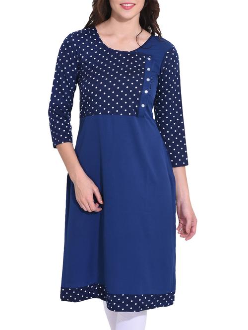 straight polka dot kurta - 15419763 - Very Small Image - 1