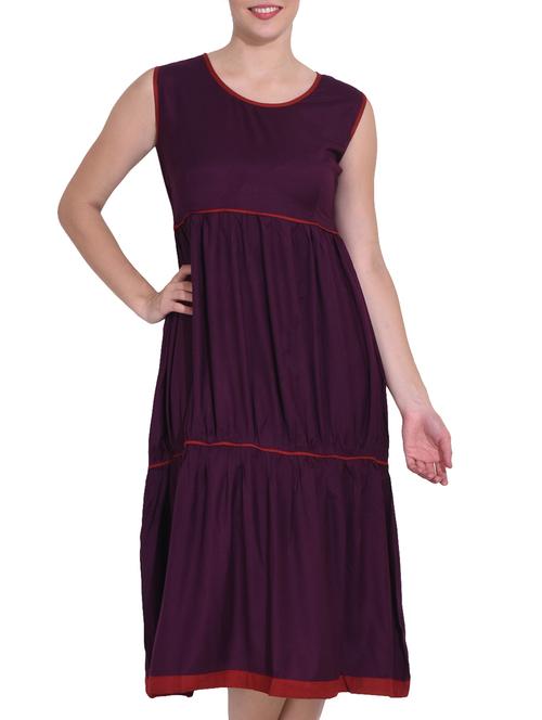 purpal tiered kurta - 15419804 - Very Small Image - 1