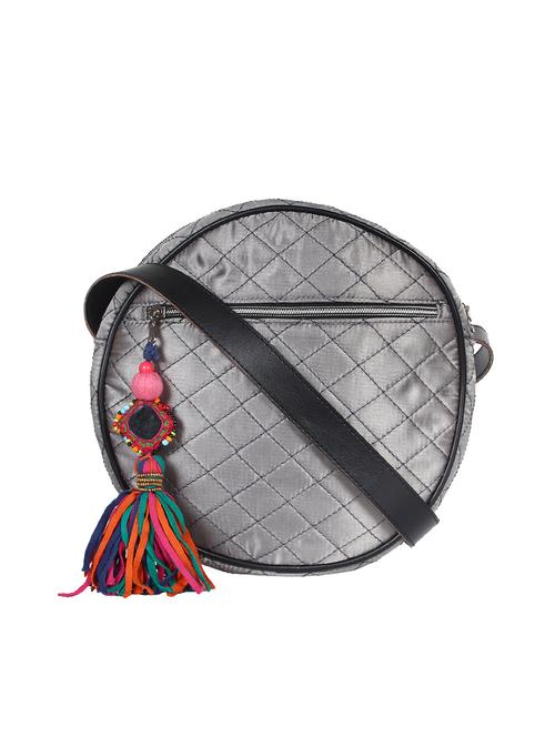 silver satin sling bag - 15421032 - Very Small Image - 1