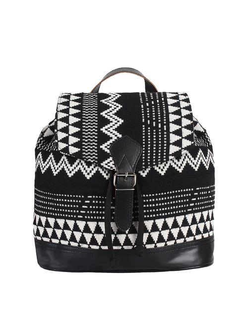 black cotton fashion backpack - 15421036 - Very Small Image - 1