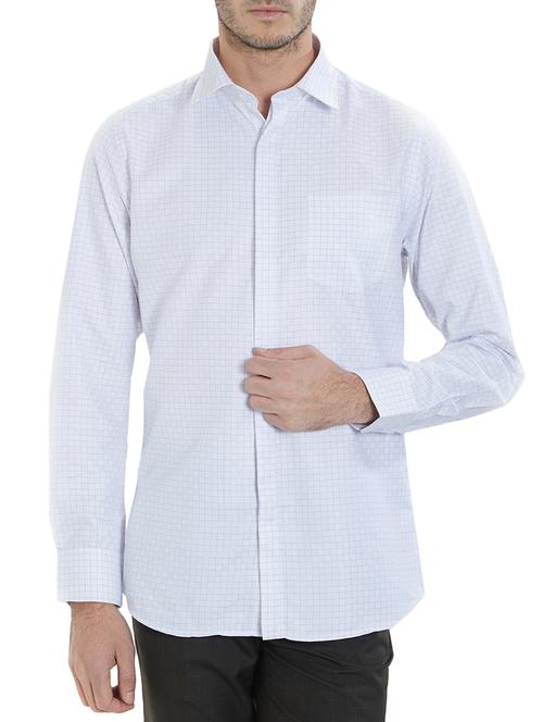 white cotton blend casual shirt - 15421528 - Very Small Image - 1