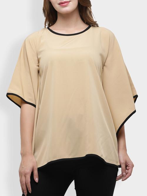 round neck printed kaftan top - 15425769 - Very Small Image - 1